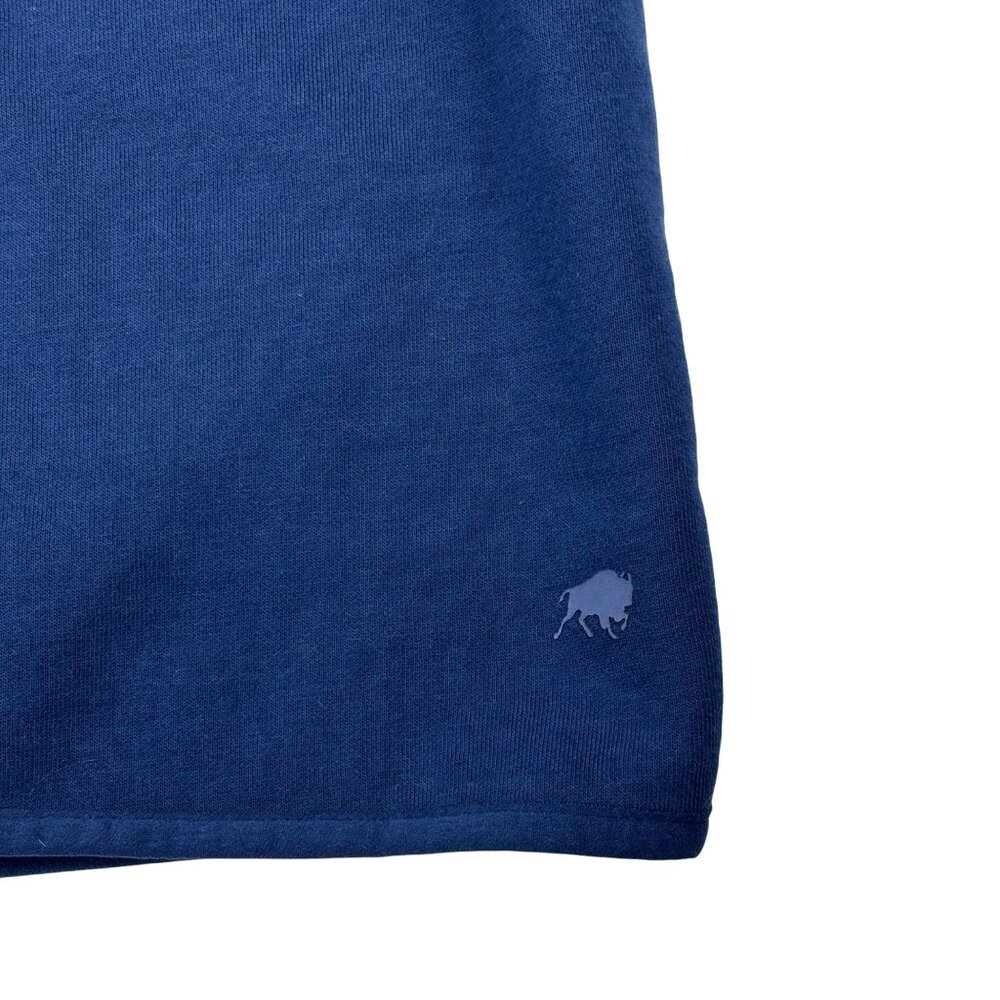 Warner Bros Logo Sweatshirt Mens Size XXL Blue Quarter-Zip Pullover - Picture 8 of 10